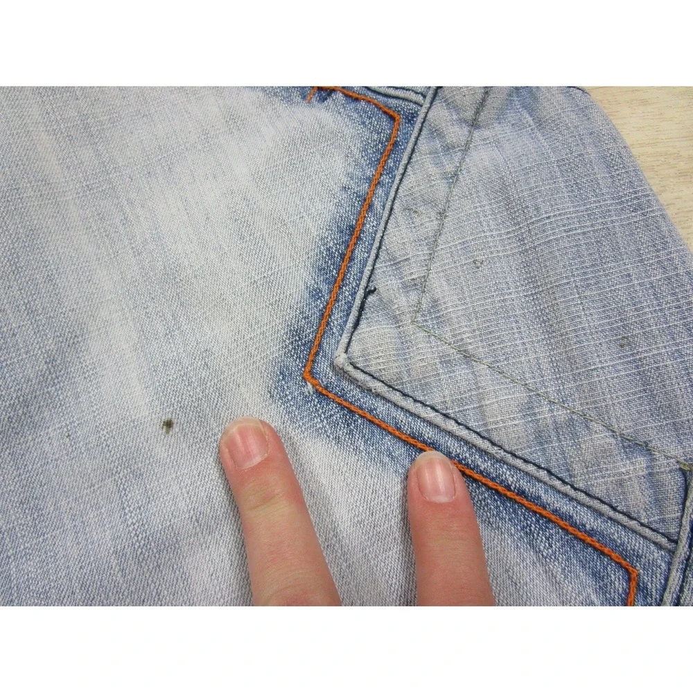 Vintage Y2K Southpole Baggy Loose Denim Jeans (34x33) Hip Hop Embroidered